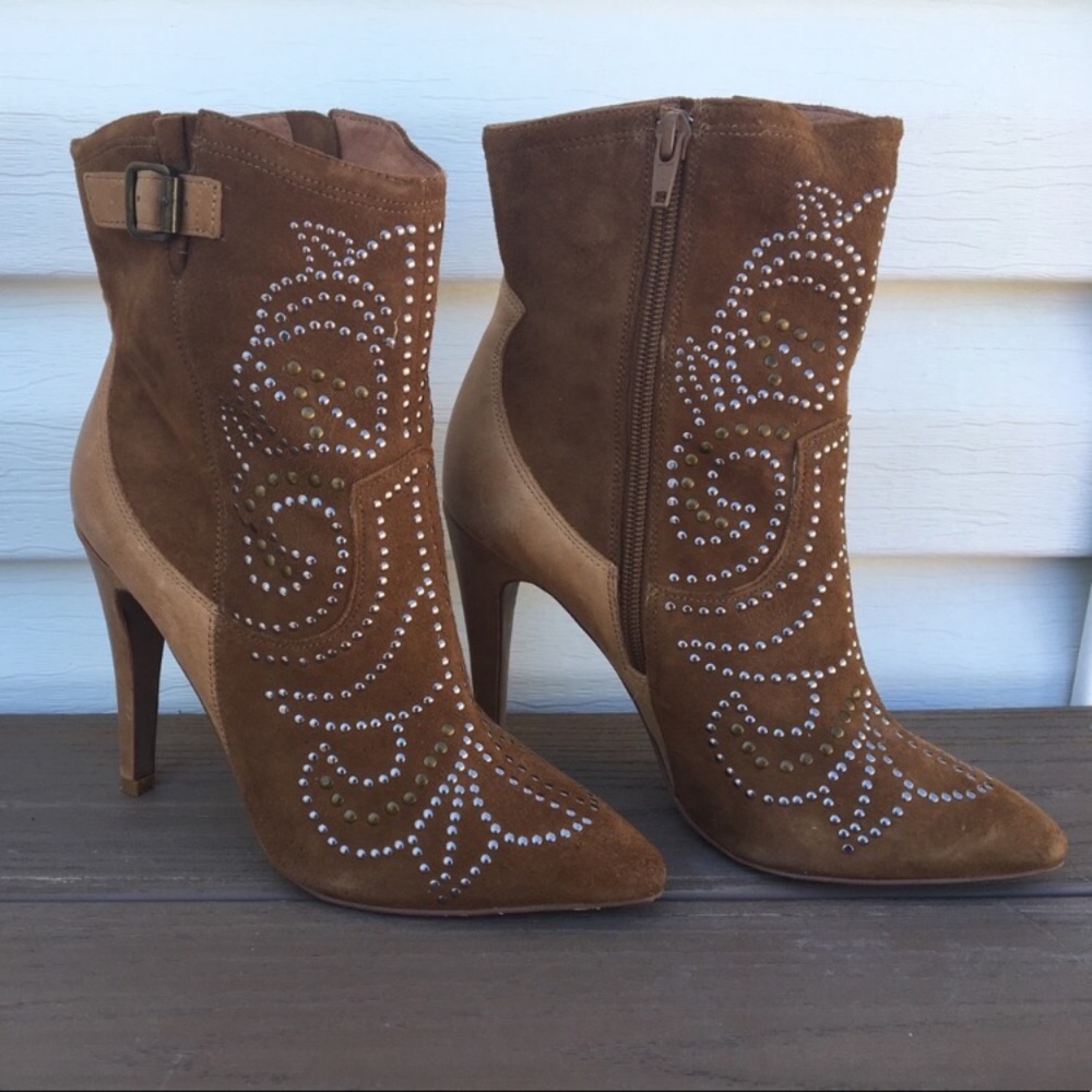 Aldo Western Style Heeled Booties
